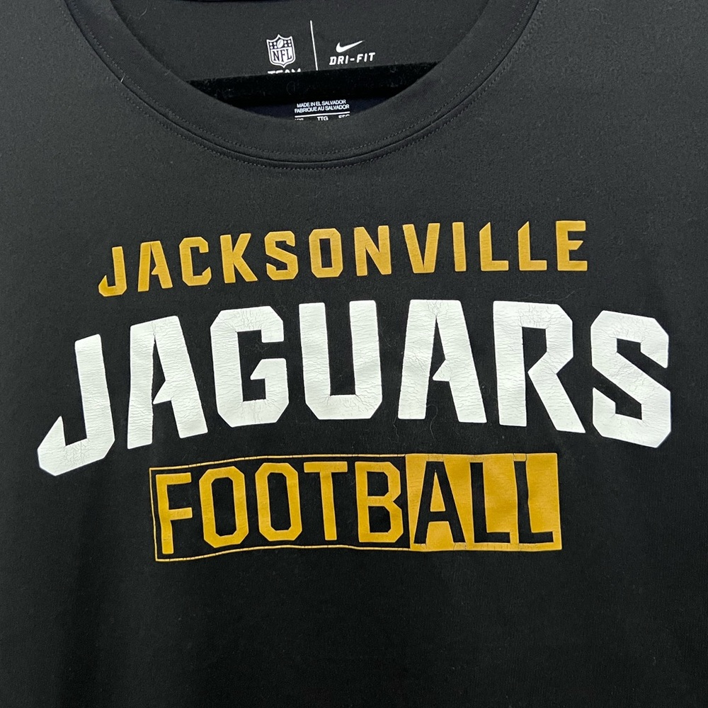 🐆 Nike Jacksonville Jaguars NFL Black Dri Fit Mens Shirt 🐆